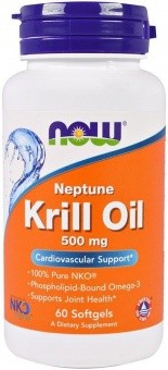 NOW NOW Krill Oil Neptune 500 mg, 60 капс. 
